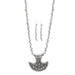 Aradhya Silver Oxidised Contemporary German Silver Necklace Set for Women and Girls Imitation Jewellery Aradhya Jewellery 