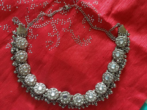 ARADHYA' Traditional German Silver Necklace Boho Designer Oxidized German Silver Plated Choker Necklace Girls & Women Imitation Jewellery Aradhya Jewellery 