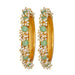 JFL - Jewellery for Less Fashion Gold Plated Cluster Pearl Beads Bangle Set for Women and Girls. (Set of 2) Bangles JFL 