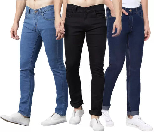 Slim Men Multicolor Jeans (Pack of 3) men's jeans Udayaan Apparels 