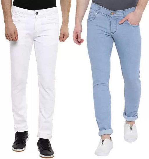 Regular Men Multicolor Jeans (Pack of 2) men's jeans Udayaan Apparels 