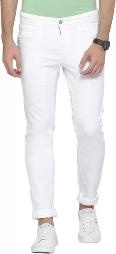 Regular Men White Jeans men's jeans Udayaan Apparels 