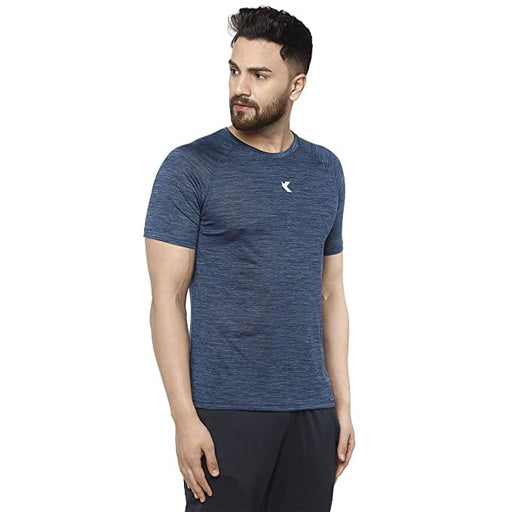 KRONOS Men's Regular Fit T-Shirt (PT-RS-FR-S-R140_Blue) T SHIRT kronos 