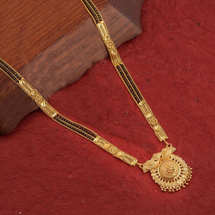 DESIGNER MANGALSUTRA SET FOR WOMEN MATERIAL: SOLID MOTI AND MAZZAK Adjustable Alloy Gold Plated MANGALSUTRA HANSNI FASHION 
