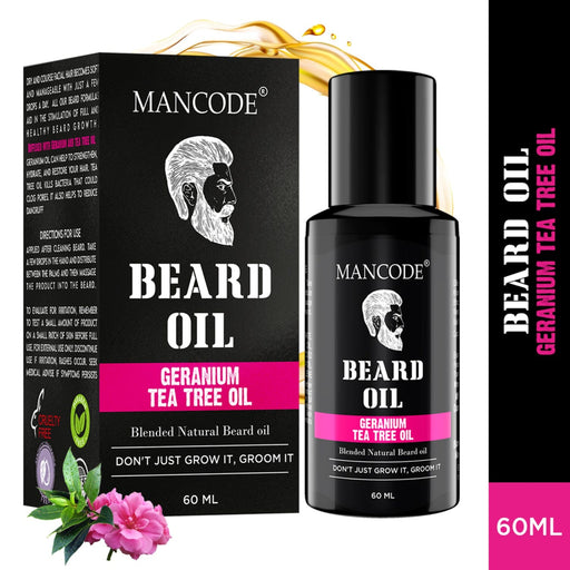 Mancode Beard Oil -Germanium & Tea Tree, 60ml Glide Route Ventures 