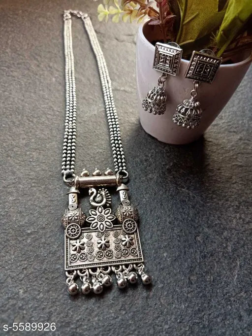 Women's Oxidised Silver Jewellery Set Artifical Jewellery Tandra’s Fashion Jewellery 