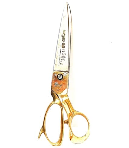 Shalimar Brand Tailoring Scissors for Cloth Cutting 10" Inches Heavy kaandaar Brass Handle Textile & Leather Cutting Scissor Professional Fabric Sewing High Carbon Steel Heavy Duty Large Tailor Scissorsr scissors Shalimar 
