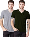 THE BLAZZE Men's Cotton V Neck Half Sleeves T-Shirts for Men(Combo_02 Combo: Pack of 2) t-shirt JOTHI TEXTILES 
