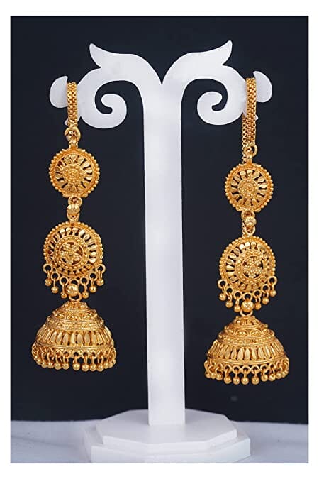 JFL - Jewellery for Less Gold Plated Copper Earrings For Women Earrings JFL 