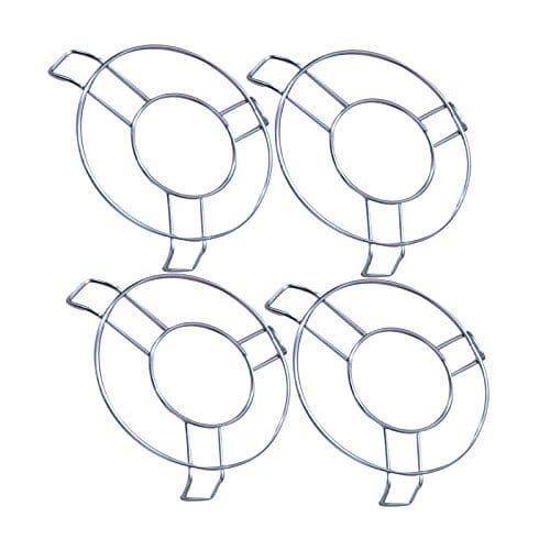 LSARI Stainless Steel Round Table Ring Set, Hot Pot Stand, Trivet, Set of 4 Home Accessories Aric Retail India Company 