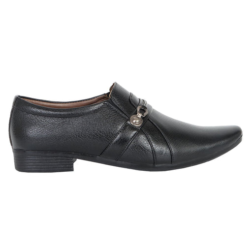 Somugi Mens Black Slip on formal Shoes made by Artificial Leather Formal Shoes Avinash Handicrafts 