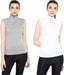 Ap'pulse Solid Women High Neck White, Grey T-Shirt (Pack of 2) T SHIRT sandeep anand 