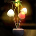 Aryshsaa Soft Colour Changing Romantic Plug in Wall Lamp Automatic Sensor Mushroom Shape Plastic Night Light (Multicolour) Metroz Enterprises 