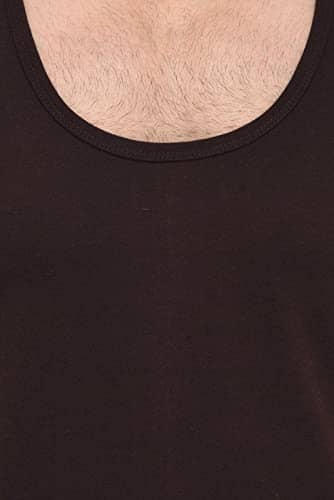 BKS COLLECTION West Sleeveless Round Neck Solid for Men's Stylist Cotton T-Shirt Apparel & Accessories BKS COllections 