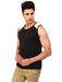 BKS COLLECTION West Sleeveless Black Round Neck Solid for Men's Stylist Cotton T-Shirt Apparel & Accessories BKS COllections 