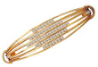 JFL- Jewellery For Less Traditional One Gram Gold Plated American Diamond Studded Fancy Kada for Women & Girls. Bangles JFL 