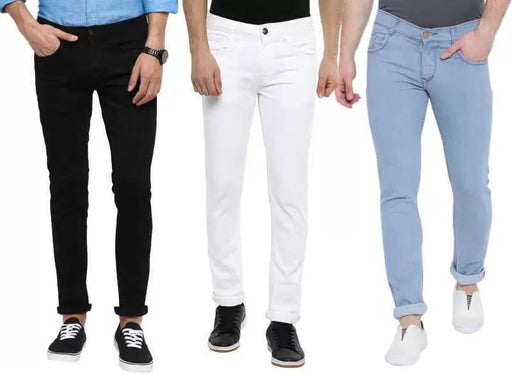 Regular Men Multicolor Jeans (Pack of 3) men's jeans Udayaan Apparels 