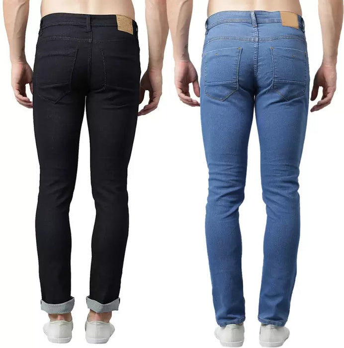 Slim Men Multicolor Jeans (Pack of 2) men's jeans Udayaan Apparels 