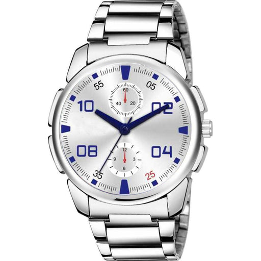 HRV Silver, Blue Dial New look SS Silver Men Watch watches Eglobe India 