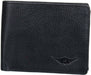 Onyx Black Genuine Leathers Bi-Fold Wallet by Maskino Leathers MASKINO ENTERPRISES 