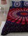 UniqChoice Purple Color 100% Cotton Badmeri Printed King Size Bedsheet With 2 Pillow Cover(D-1007NPurple) MyUniqchoice 