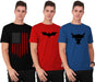 THE BLAZZE Cotton Round Neck T-Shirts for Men(Combo_02 Pattern: Chest Printed Combo: Pack of 3) t-shirt JOTHI TEXTILES 