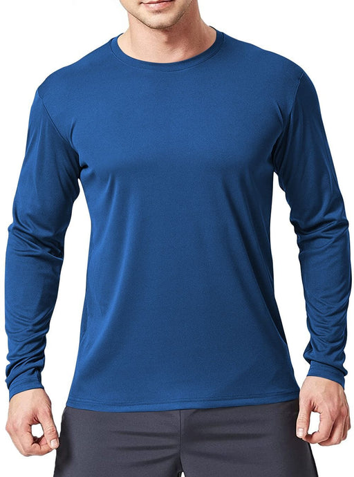 THE BLAZZE Men's Full Sleeve Round Neck Regular Fit Blue T-Shirt for Men t-shirt JOTHI TEXTILES 