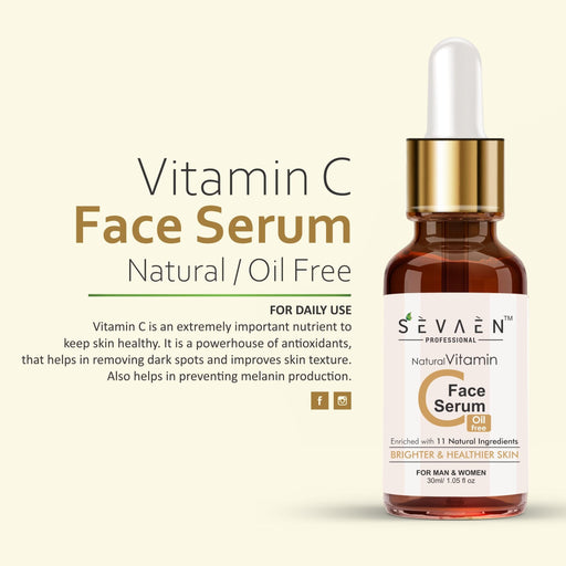 Vitamin C serum- For Anti Aging & Smoothening & Brigthening Face ayurvedic (30 ml) Hair Care SEVAEN PROFESSIONAL 