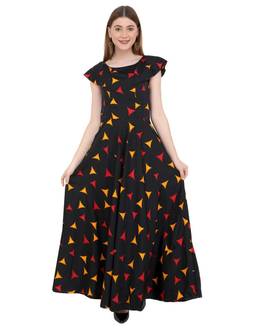 Designer Stylish Partywear Maxi Length Multicolour Gown western wear for women Cony International 