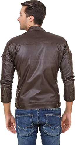 Ga Garmadian Brown Pu Leather Jacket for Men, Boys Jackets Demind Fashion 