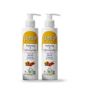Bello Brightening & Lightening Lotion 180 ml, Pack of 2 Cosmetics Bello Herbals 