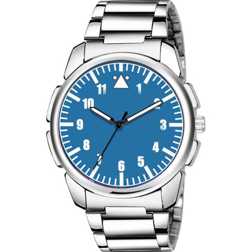 HRV Blue,White Dial New look SS Silver Men Watch watches Eglobe India 