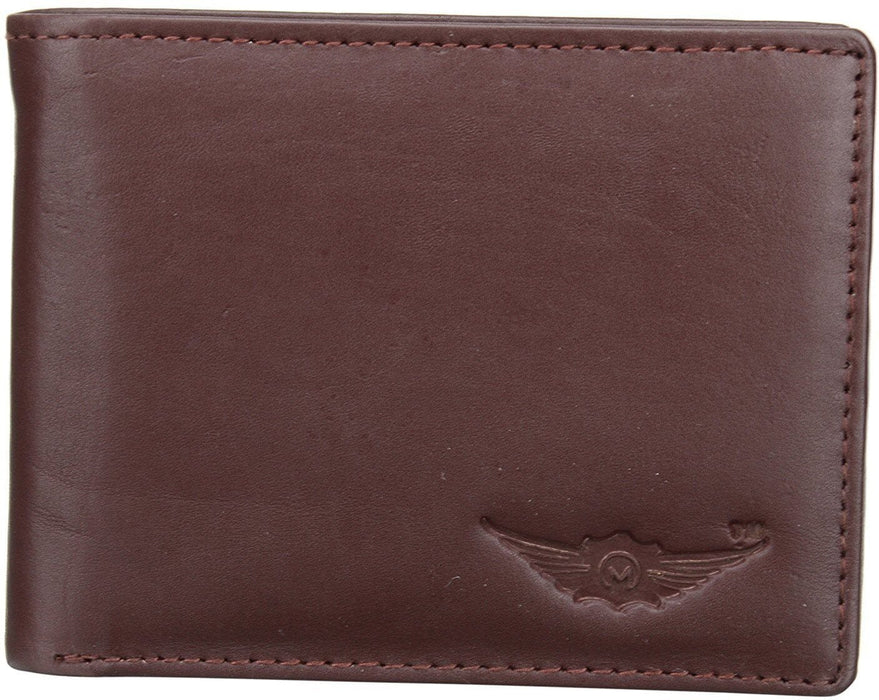 Pecan Brown Genuine Leather Wallet Bi- fold by Maskino Leathers MASKINO ENTERPRISES 