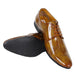 Somugi Tan Lace up Formal Shoes for Men made by Artificial Patent Leather Formal Shoes Avinash Handicrafts 