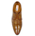 Somugi Tan Lace up Formal Shoes for Men made by Artificial Patent Leather Formal Shoes Avinash Handicrafts 