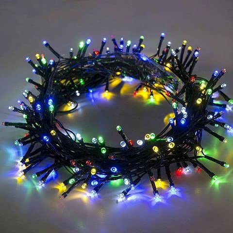led Light for Room Copper Wire 10 Meter Decorative LED String Small 38 Bulbs Light Plug Sourced Led Lighting Chain |for Indoor & Outdoor Decorations (Multicolor)Pack4) Metroz Enterprises 