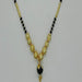 Black Pearl with Round Gold Ball Mangalsutra Jewellery Sets Shree Mauli Creations 