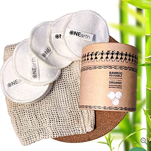 Onearth Bamboo Cotton Reusable Makeup Remover,(White)-Aorion-40407 Personal Care ONEARTH 