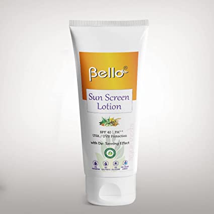 Bello Sunscreen Lotion with SPF 40 Cosmetics Bello Herbals 
