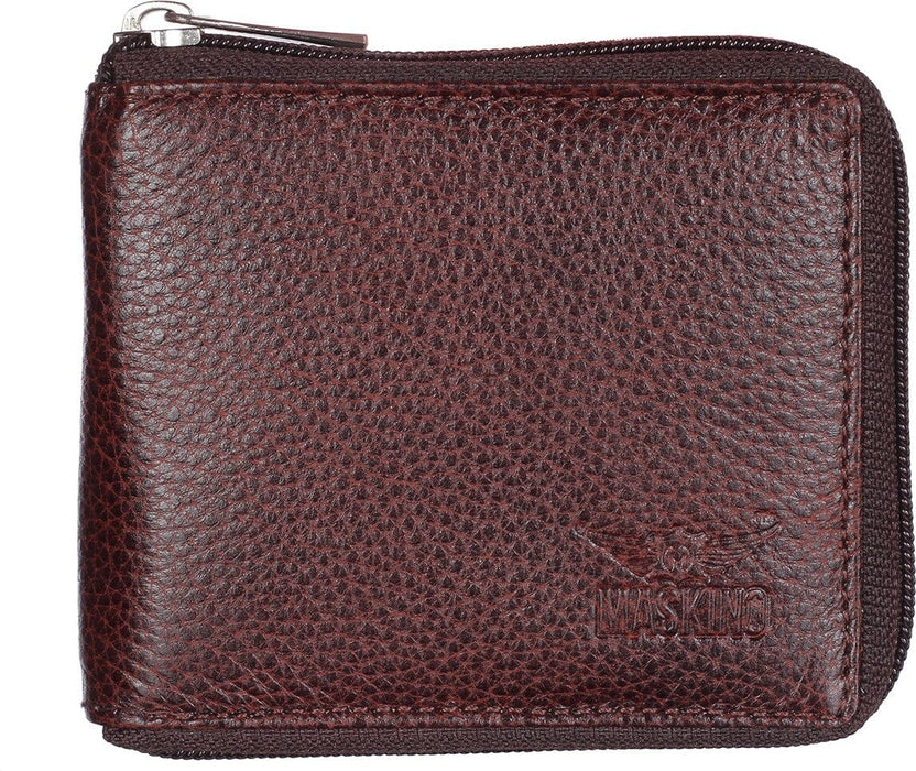 Full Zip Wallet NDM Brown Wallet MASKINO ENTERPRISES 