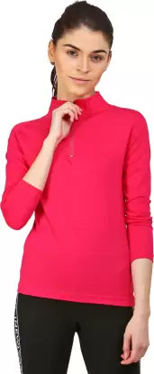 Solid Women Pink T-Shirt T SHIRT sandeep anand 