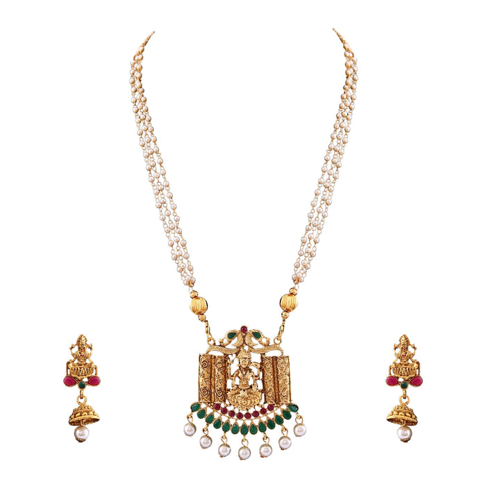 ARADHYA Gold Plated Temple Jewellery Set for Women… Artifical Jewellery Aradhya Jewellery 