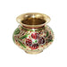 Salvus App SOLUTIONS Handpainted Meenakari Brass Kalash for Pooja, 3.5 Inch Home Decors Salvus App Solutions 