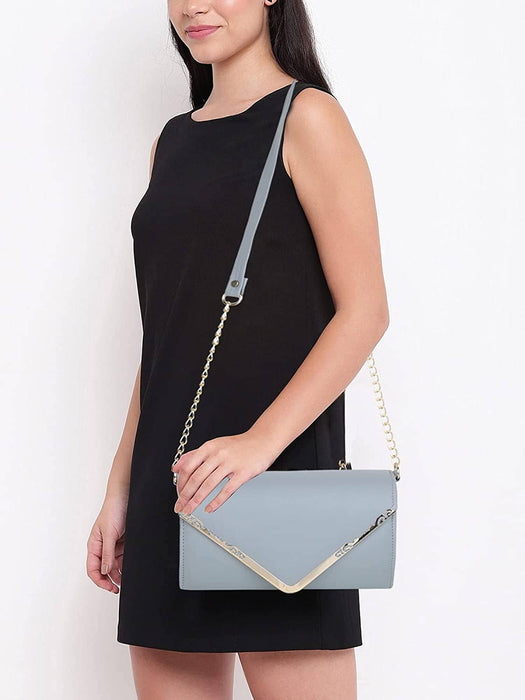 zubstore Crossbody Grey Colour Slingbag For Womens & Girls Hand Bags Zoopme Creations 