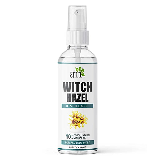 AromaMusk 100% Pure & Natural Witch Hazel Distillate Toner and Astringent, 100ml (No Alcohol, Chemical & Paraben Free ) Aroma Musk 