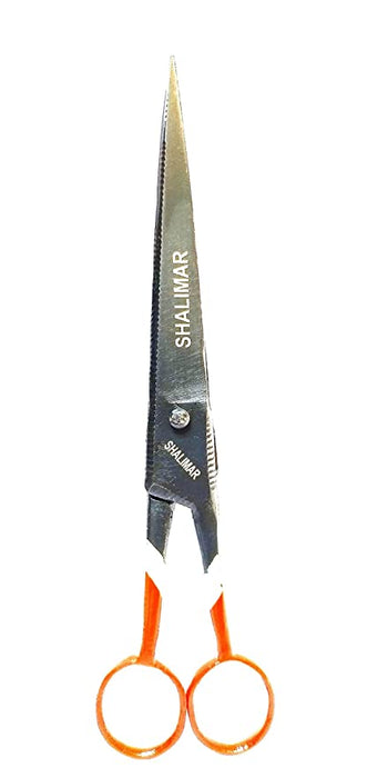 Shalimar Brand Barber Scissors, Pure Reti Scissors Professional Salon Barber Hair Cutting Hairdressing Tool Scissors Nose Hair Cutting Men Women Beard Trimming 7 Inches Made up of Pure Reti (Tricolor) Handcrafted in India scissors Shalimar 