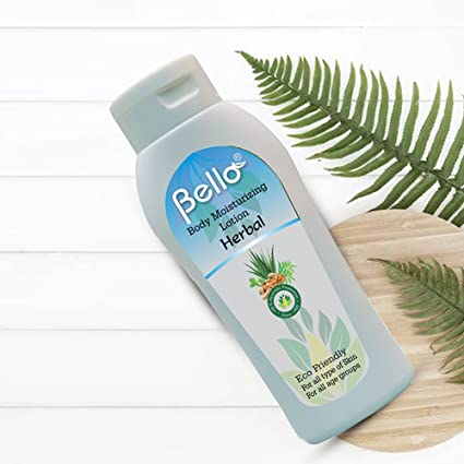 Bello Body Moisturizing Herbal Lotion 200 ML pack of 2 - For Complete Body Moisture Personal Care Bello Herbals 
