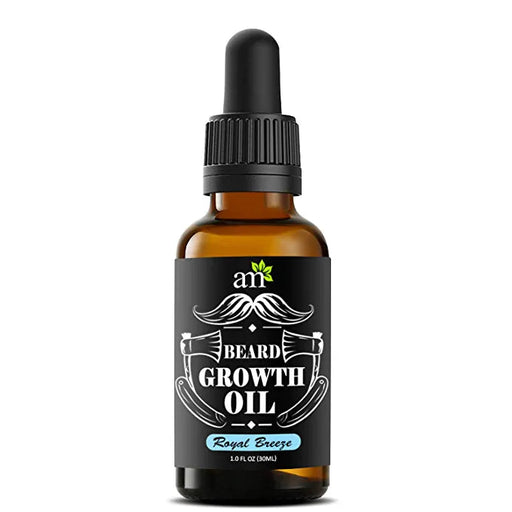 AromaMusk 100% Natural Beard & Hair Growth Oil - Royal Breeze, 30ml (With Goodness Of Argan, Jojoba & Vitamin E Oil) Aroma Musk 