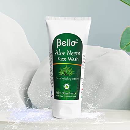 Bello Aloe Neem Face Wash Cosmetics Bello Herbals 