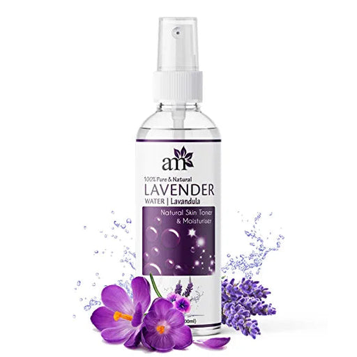 AromaMusk 100% Pure & Natural Premium French Lavender Water Toner for Skin, Hair & Face, 100ml (No Alcohol, Chemical & Paraben Free) Aroma Musk 